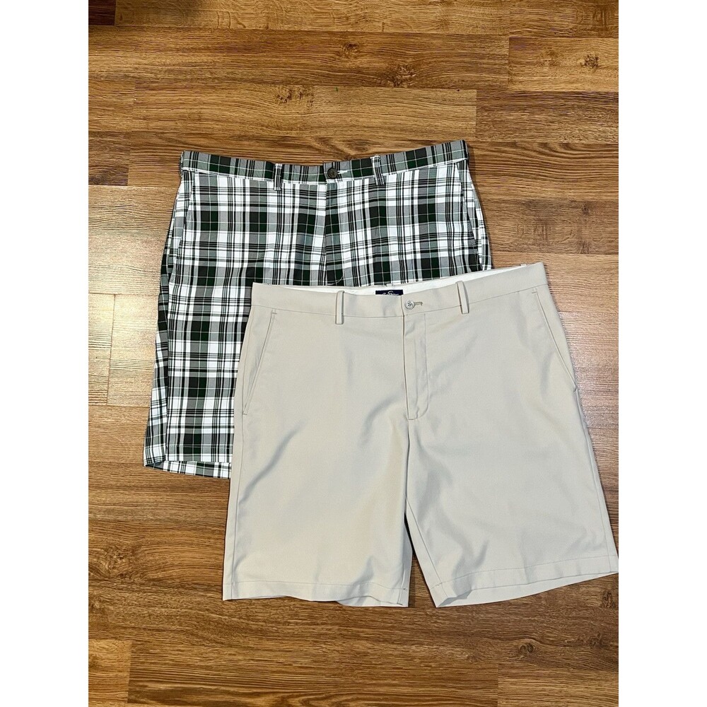 Jack Nicklaus Haggar Men's Size 38 Performance Flex Golf Shorts Bundle Lot of 2